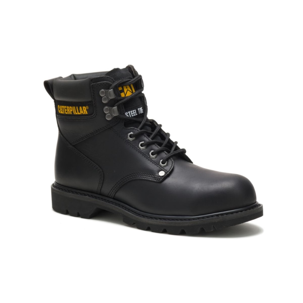 Cat Footwear Men's Second Shift Steel Toe Work Boot Black