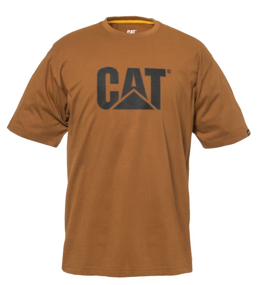 Cat Footwear Men's TM Logo Tee Mens Tan