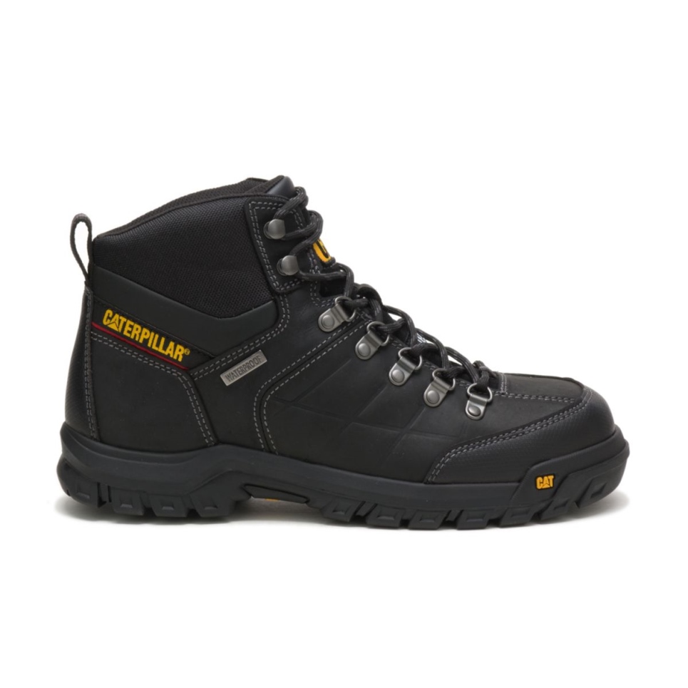 Cat Footwear Men's Threshold Waterproof Steel Toe Work Boot Black