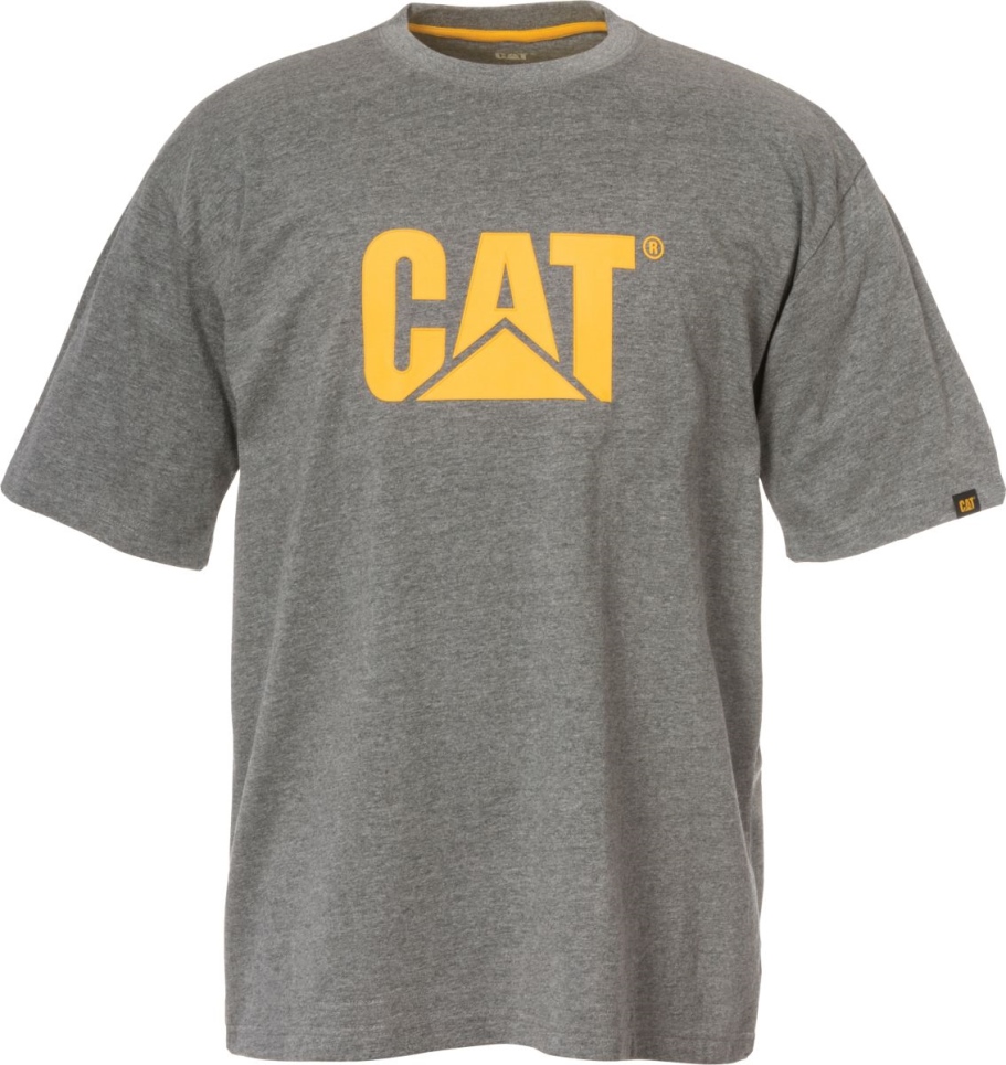 Cat Footwear Men's Trademark Tee Grey