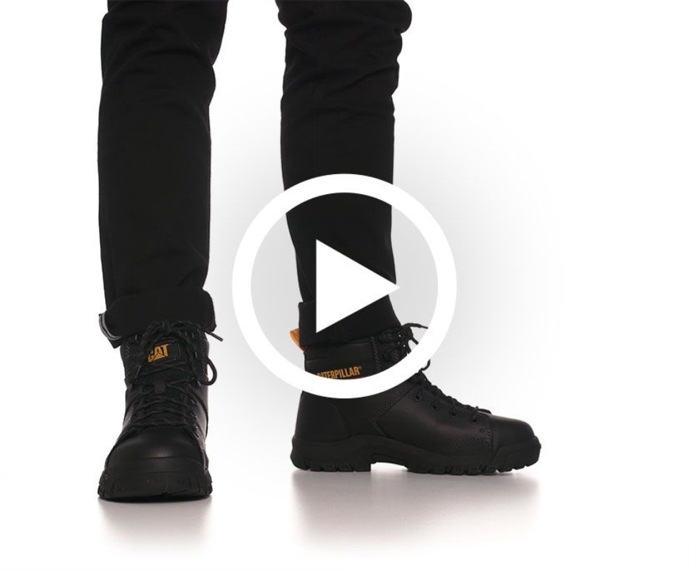 Cat Footwear Men's Wellspring Waterproof Metatarsal Guard Steel Toe Work Boot Real Brown