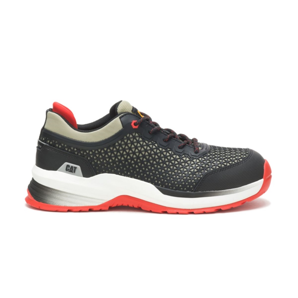 Cat Footwear Moss Grey-Black Men's Streamline 2.0 Composite Toe Work Shoe