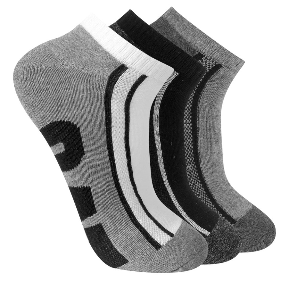 Cat Footwear Multi Men's Half Cushion Quarter Sock 3-Pack