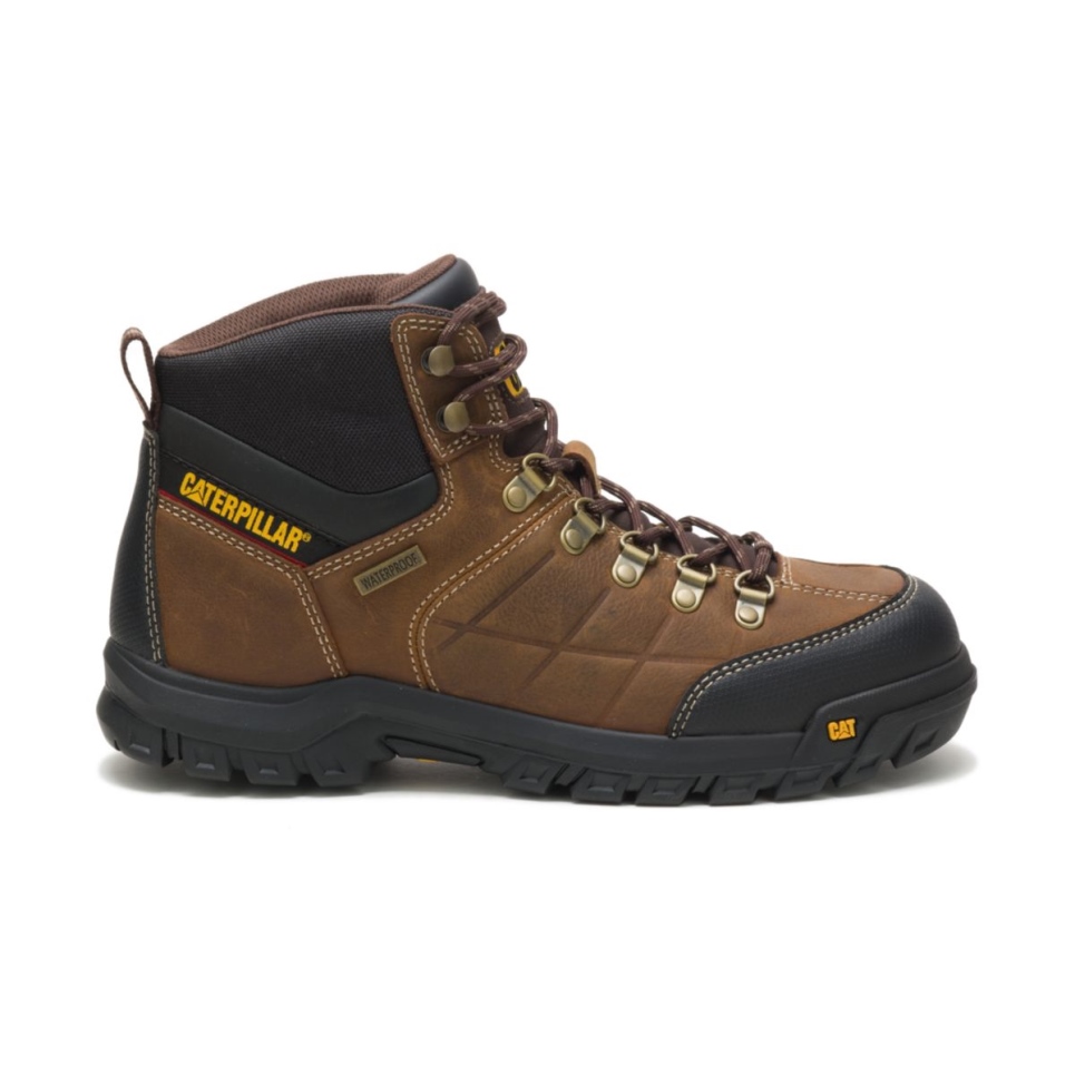 Cat Footwear Real Brown Men's Threshold Waterproof Work Boot