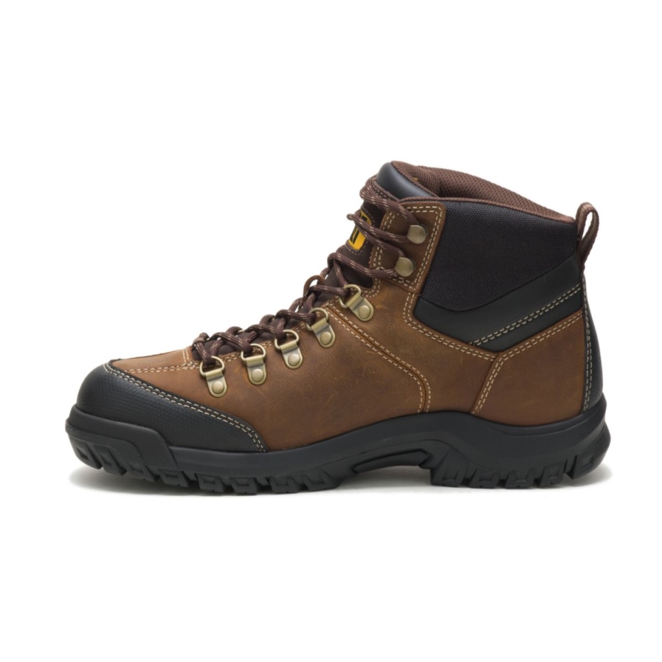 Cat Footwear Real Brown Men's Threshold Waterproof Work Boot