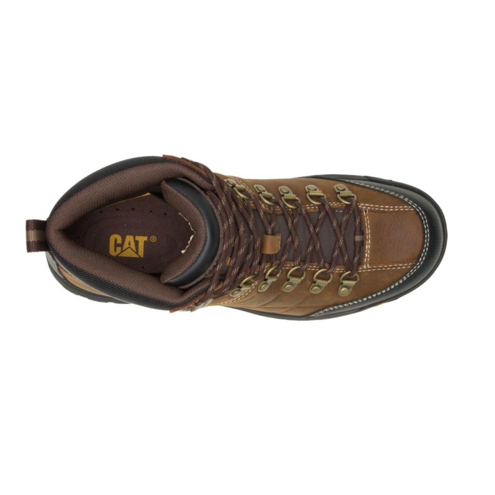 Cat Footwear Real Brown Men's Threshold Waterproof Work Boot