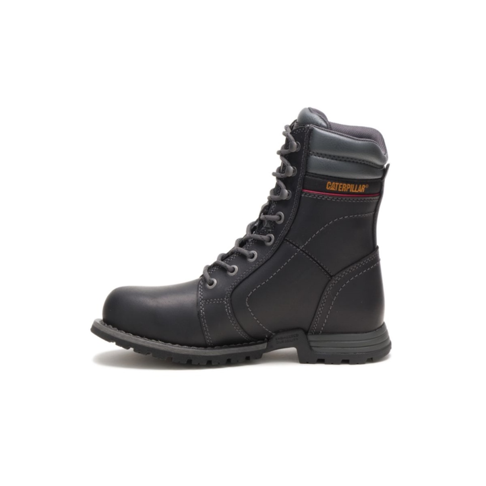 Cat Footwear Women's Echo Waterproof Steel Toe Work Boot Black