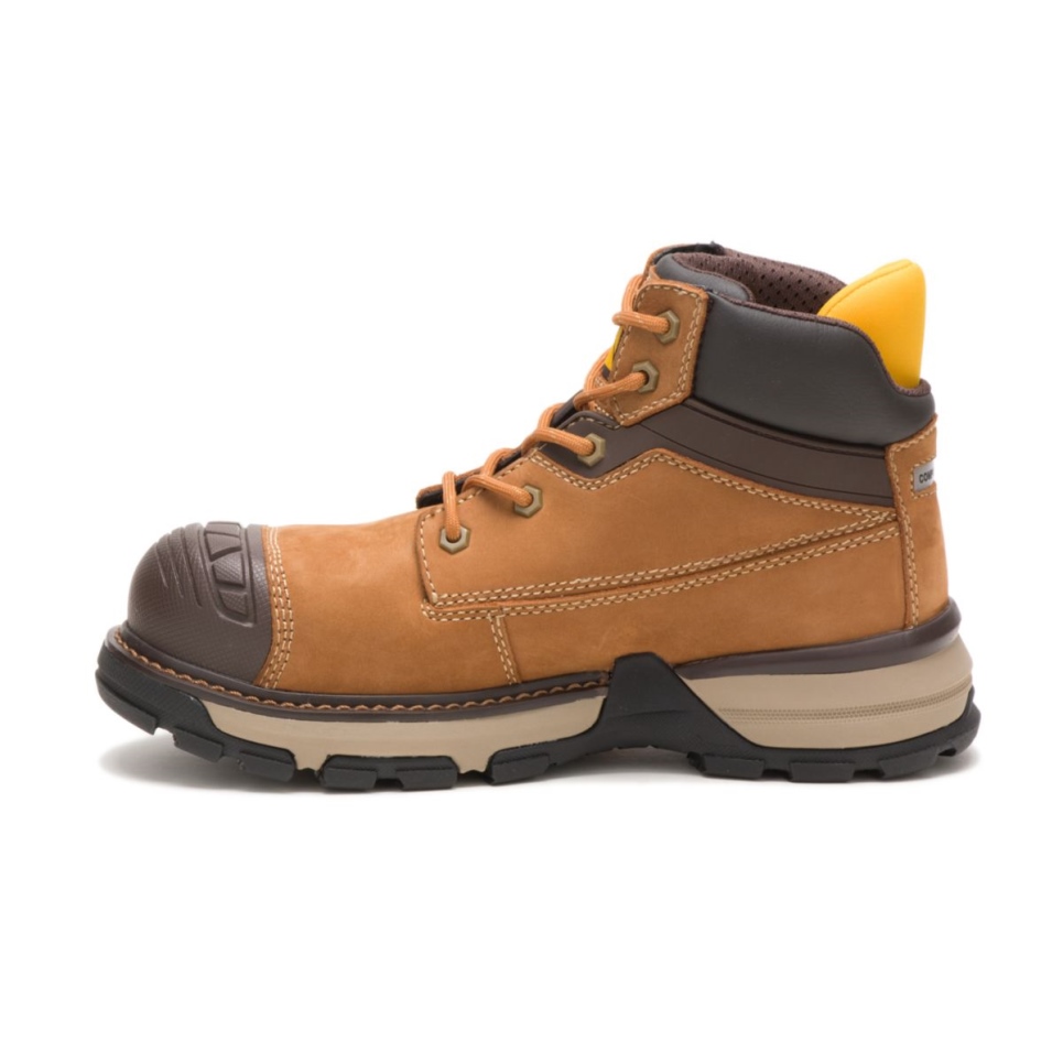 Cat Footwear Women's Excavator Carbon Composite Toe Work Boot Sudan Brown