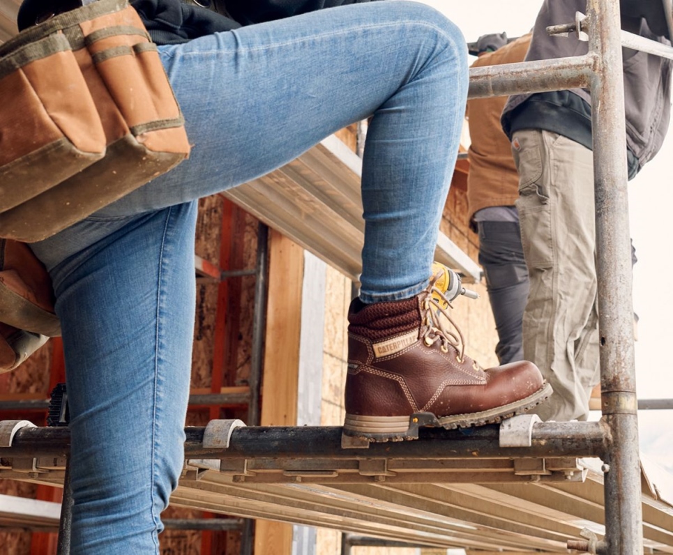 Cat Footwear Women's Paisley 6' Steel Toe Work Boot Dolphin