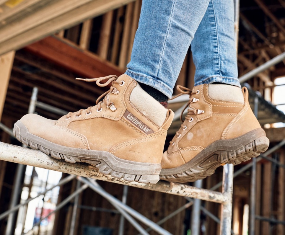 Cat Footwear Women's Tess Steel Toe Work Boot Dark Gull Grey