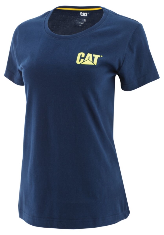 Cat Footwear Women's Trademark Tee Blue