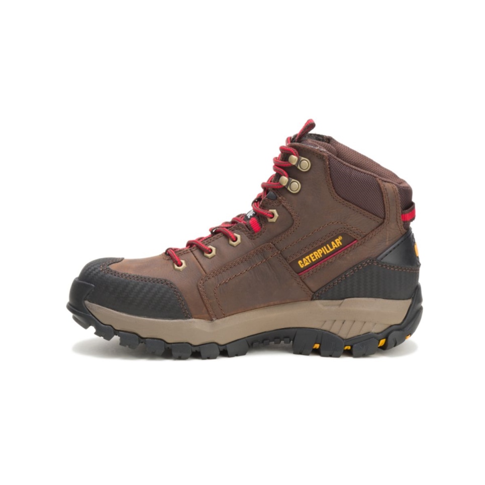 Clay Men's Navigator Mid Waterproof Steel Toe Work Boot Cat Footwear