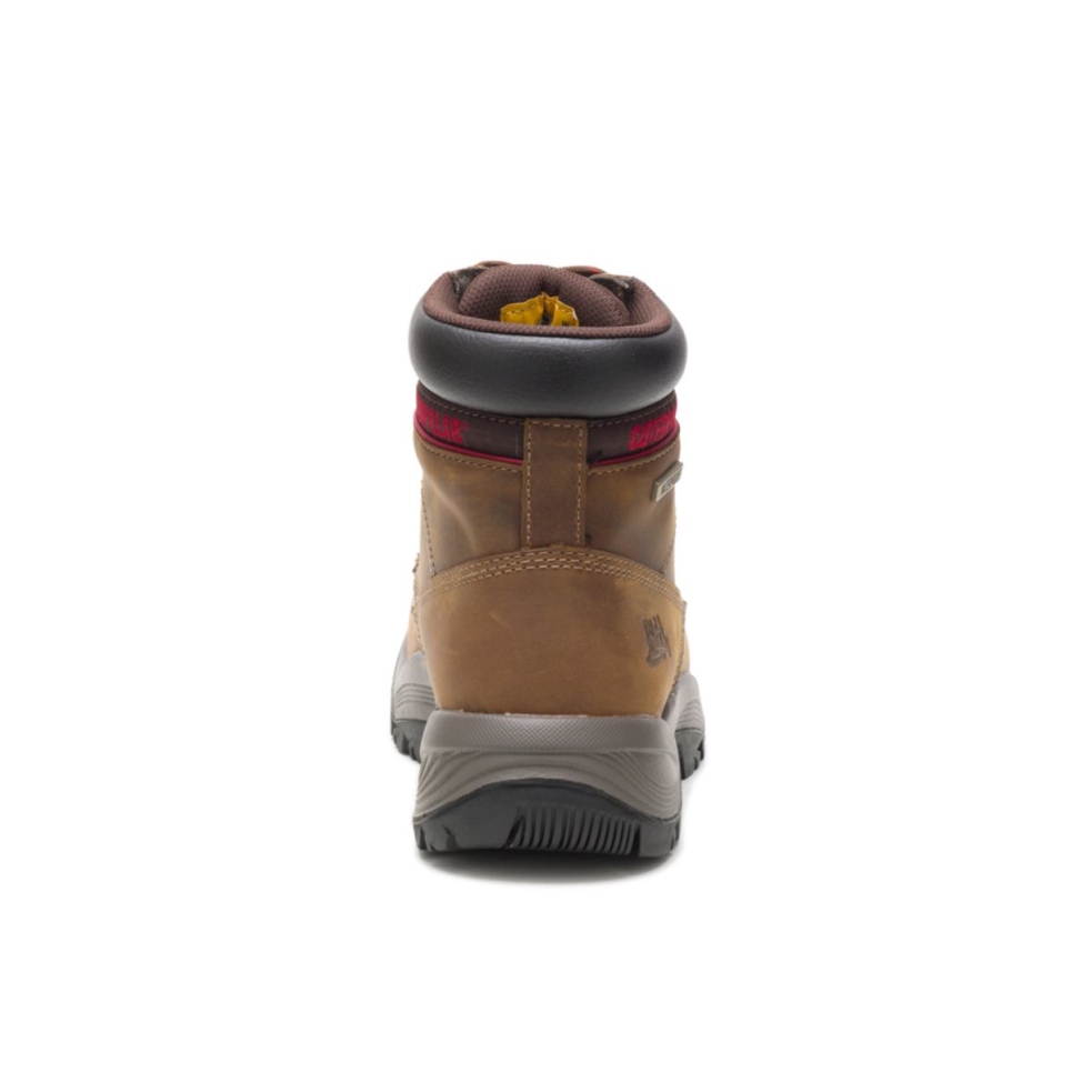 Dark Beige Women's Dryverse 6' Waterproof Work Boot Cat Footwear