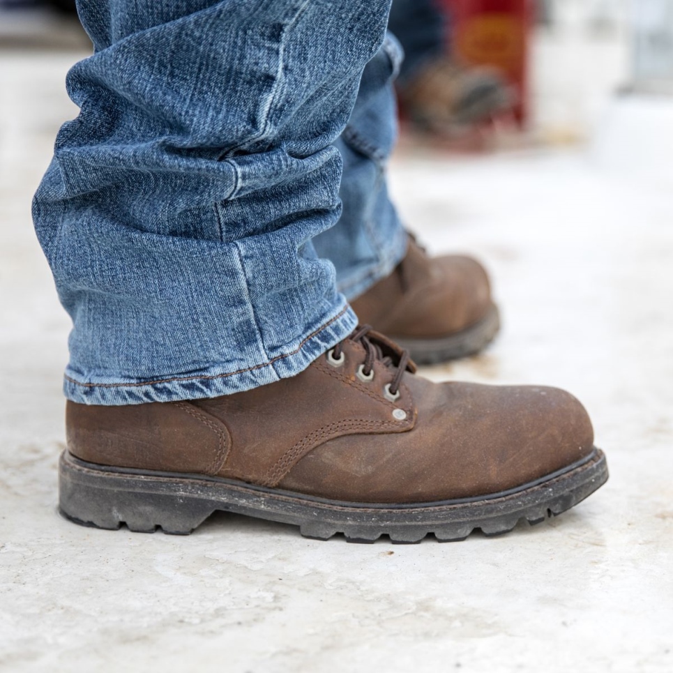 Dark Brown Men's Second Shift Steel Toe Work Boot Cat Footwear