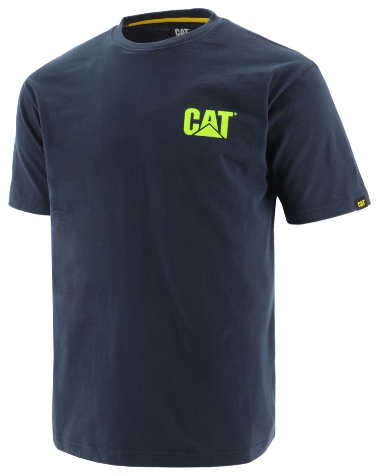 Eclipse HiVis Yellow Men's Trademark Tee Cat Footwear