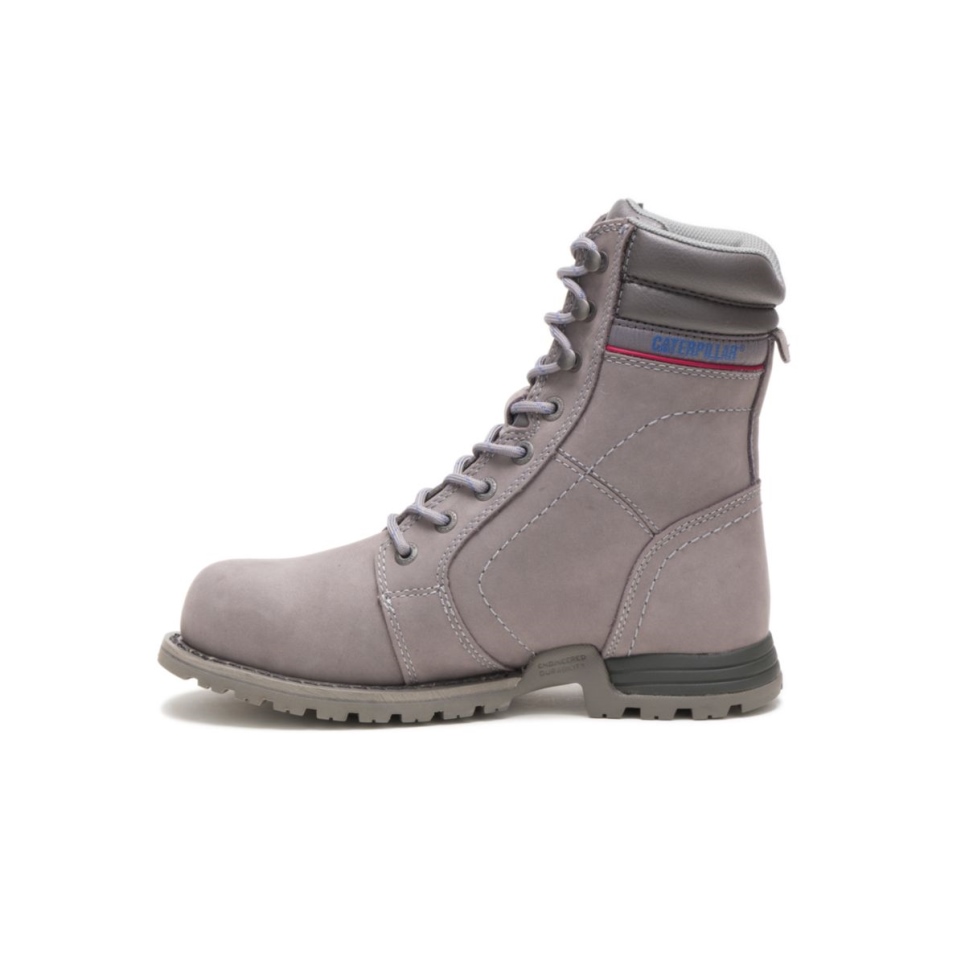 Frost Grey Women's Echo Waterproof Steel Toe Work Boot Cat Footwear