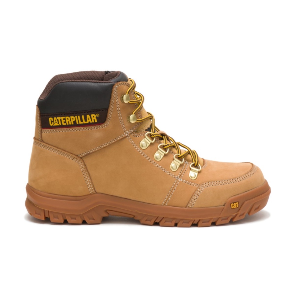Honey Reset Men's Outline Work Boot Cat Footwear