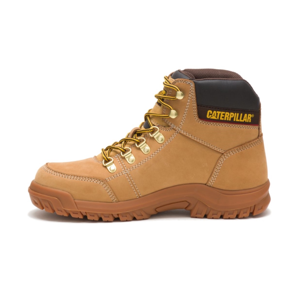 Honey Reset Men's Outline Work Boot Cat Footwear