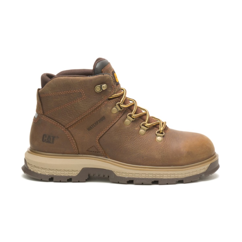 Pyramid Men's Exposition Hiker Waterproof Alloy Toe Work Boot Cat Footwear