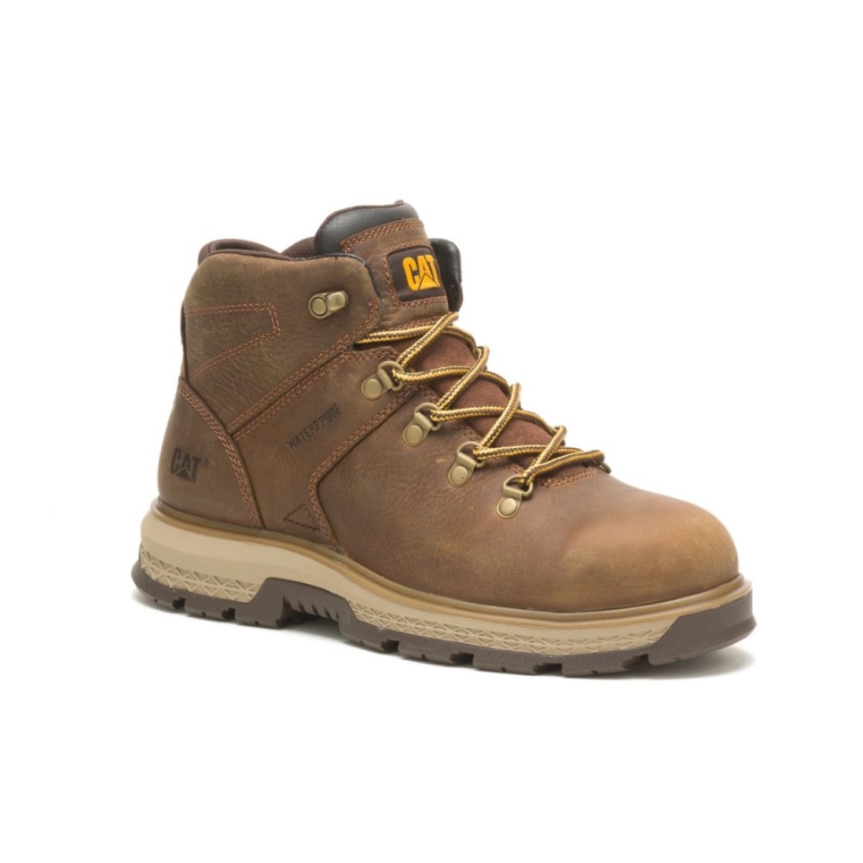 Pyramid Men's Exposition Hiker Waterproof Alloy Toe Work Boot Cat Footwear