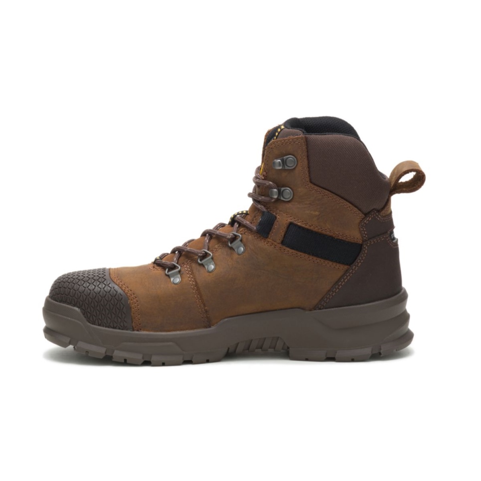 Real Brown Men's Accomplice X Waterproof Steel Toe Work Boot Cat Footwear
