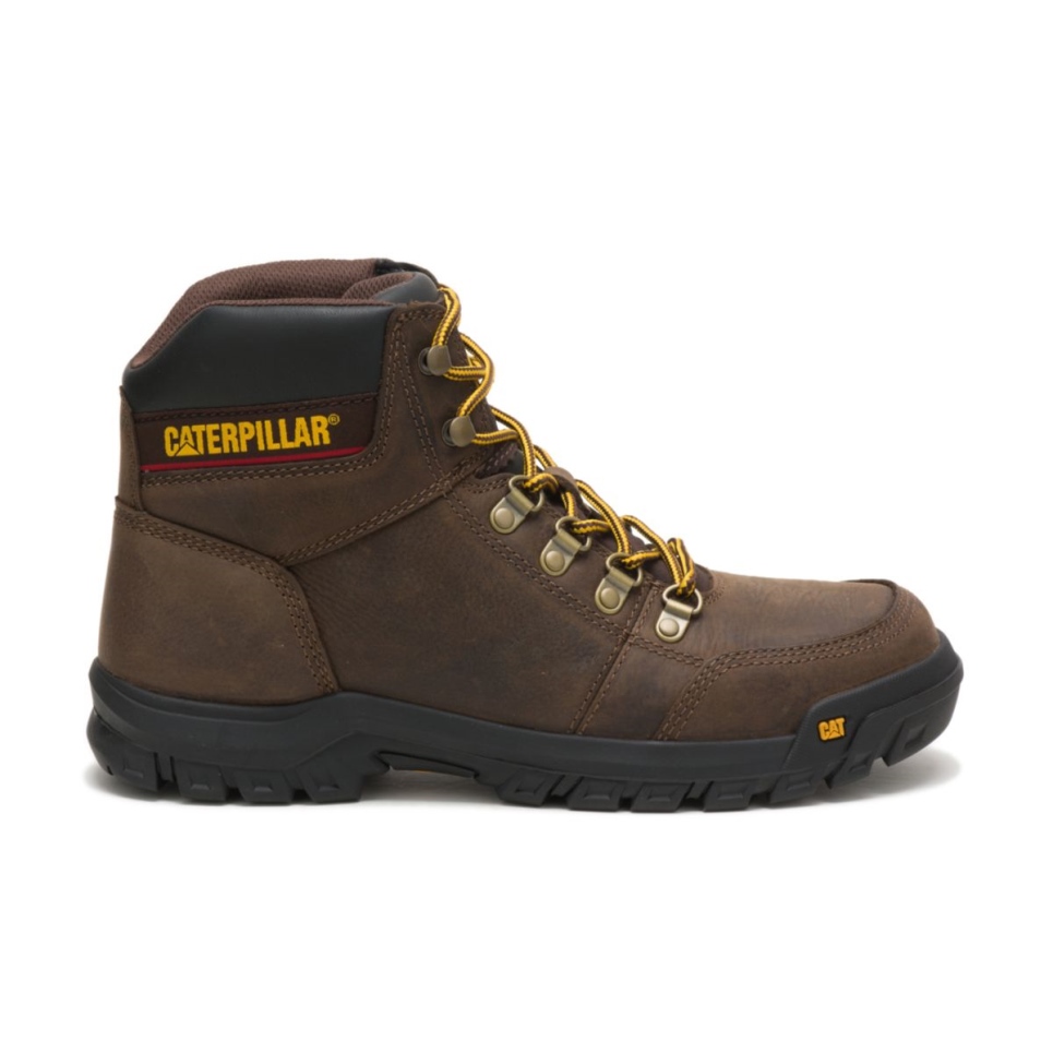 Seal Brown Men's Outline Work Boot Cat Footwear