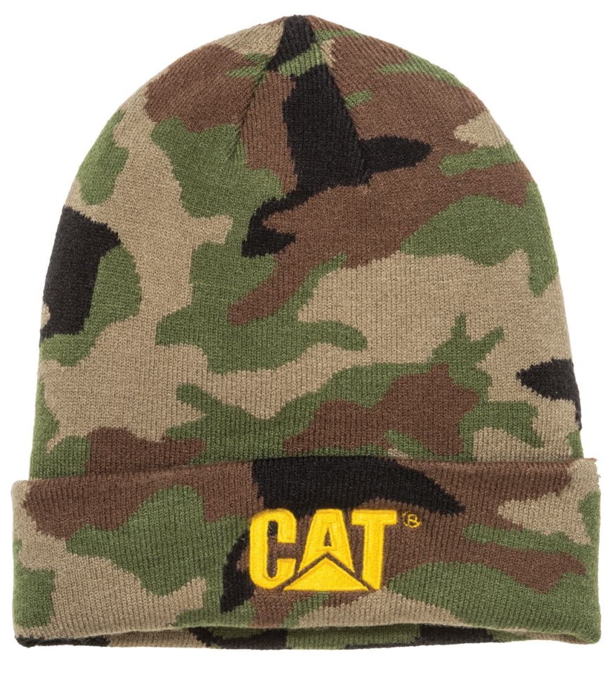 Woodland Camo Trademark Cuff Beanie Cat Footwear