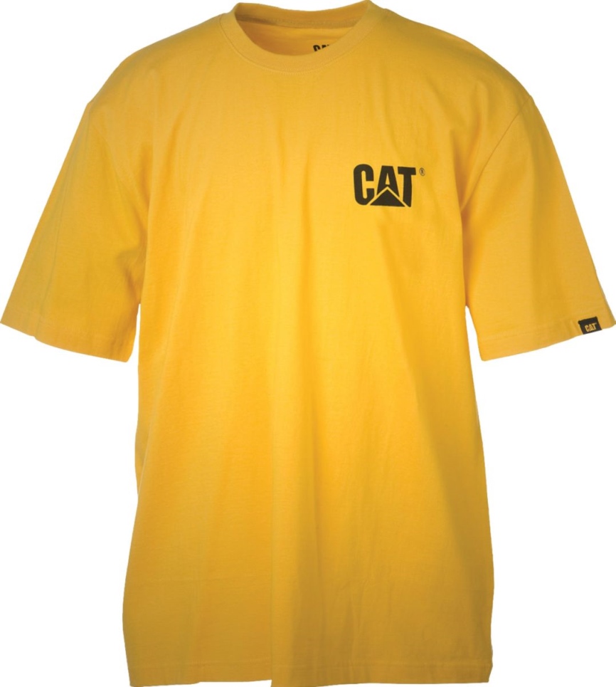 Yellow Men's Trademark Tee Cat Footwear